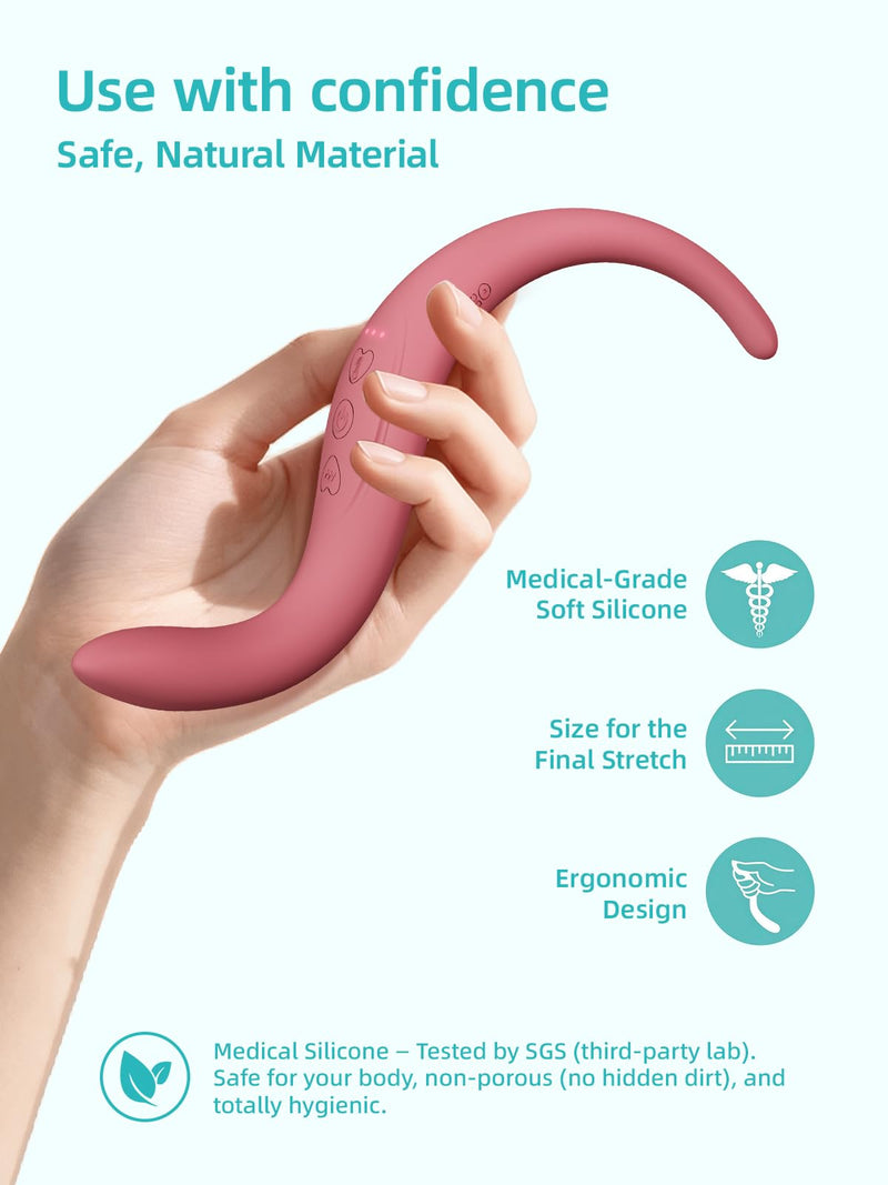 Female Personal Massager - Women Private Care Tool,with 10 Vibration and 3 Heating,Rose Vibrating can Relax Pelvic Floor Muscles and Awaken Internal Tissue Vitality,Prenatal and Postpartum Essentials