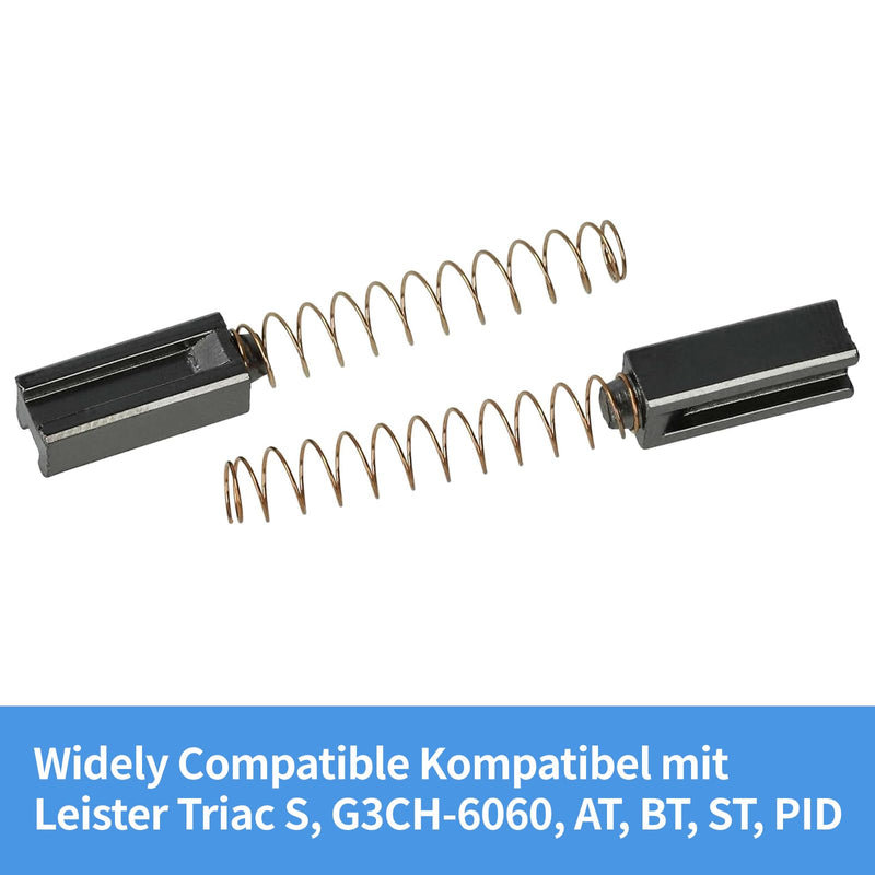 2 Pairs of Carbon Brushes 5 x 6 x 14 mm Compatible with Leister Triac S, G3CH-6060, PID Hot Air Gun, High-Quality Motor Carbon Abrasive Carbons Replacement Accessories for Power Tools