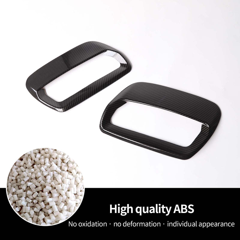 Hoolcar Engine Hood Air Outlet Vent Cover Trim Compatible with 2018-2022 Ford Mustang, Exterior Accessory, Carbon Fiber