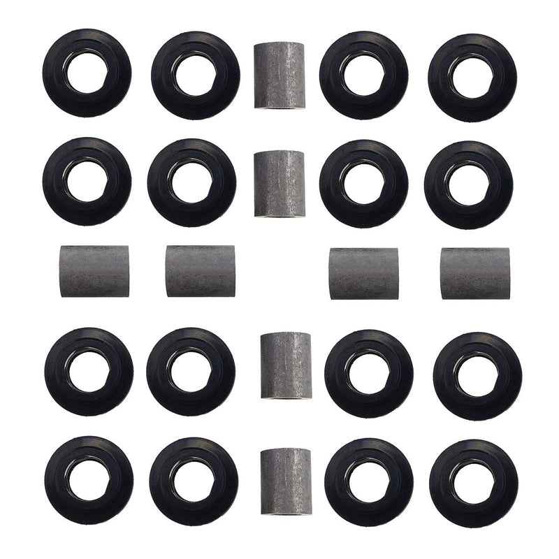 For Arctic Cat Shock Bushing Kit, Upper Lower Front Rear Shock Bushing for Arctic Cat 250 300 375 400 454 500 650, 21-0001