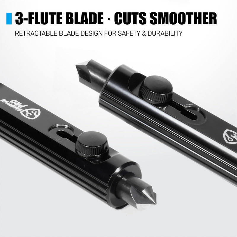 Dual-End Rimming & Deburring Tool, Internal & External Pipe Deburring Tool for 3/16" to 1/2" Tubing, Achieve Optimal Tubing Flaring for Brake/Copper/Hydraulic Lines