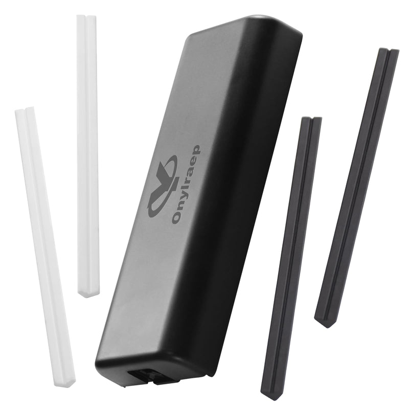 Tri-angle sharpener, Tri Angle System for Pocket Knife, Recurve and Tanto Blades Sharpener, High Alumina Ceramic Stones