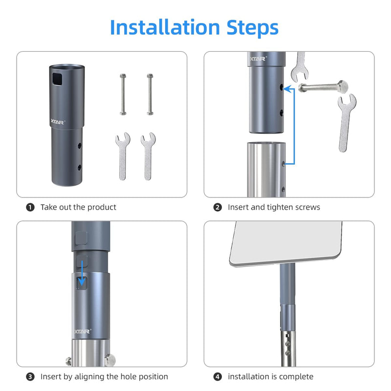 Starlink Mounting Kit,Starlink Pipe Mount Adapter,Aluminum Alloy Starlink Pole Mount for V2 Rectangular Starlink Satellite Dish Antenna,for Starlink,TV Mast and Satellite Mast