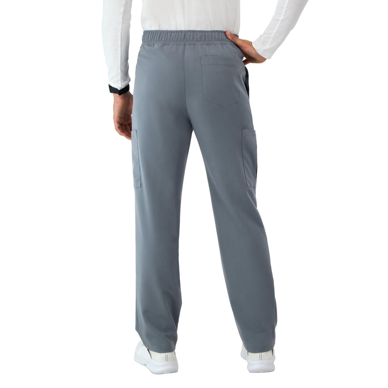 Hanes Men's Scrubs Healthcare Pants, Scrub Pants for Men, Moisture-Wicking & Odor Control, 5 Pockets Large Slate Grey
