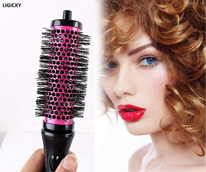 LIGICKY Blowout Brush Set with 2.3’’ Detachable Barrels Round Brushes Hair Styling Tool, 1 Handle 5 Barrels, Large L (Pack of 6)