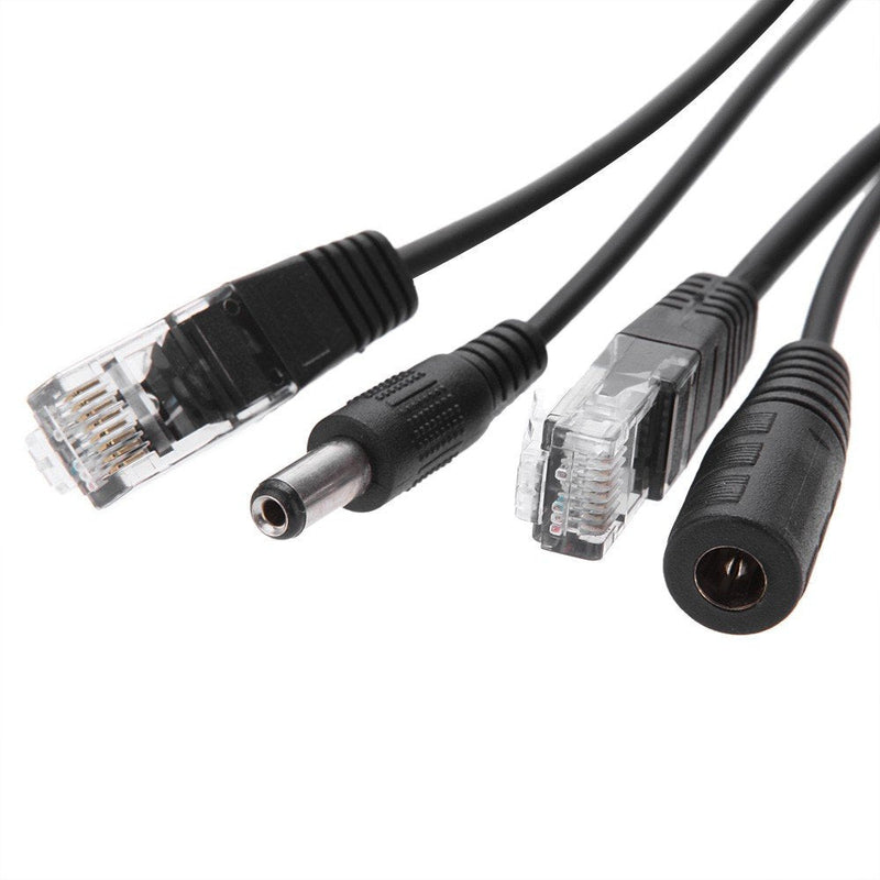 5 Pairs Passive PoE Injector and PoE Splitter Kit with 5.5x2.1 mm DC Connector RJ45 Power Over Ethernet