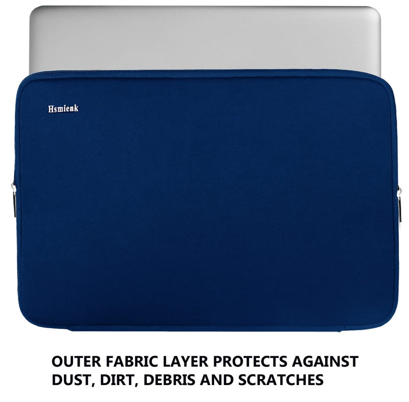 Laptop Case 14 inch, Shockproof Protective Computer Cover Flip Case Briefcase Carrying Bag Compatible with 14"-15" HP, Lenovo, Asus, Acer, Notebook, Chromebook Computer, Blue