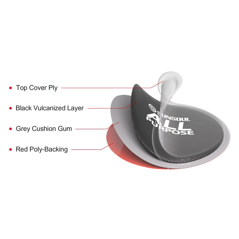 SUNSOUL 100Pcs Tire Repair Patch 45mm,Round All Purpose Patches,Heavy Duty Patches,Fast Repair Cold Patch for Car Truck Motorcycle Automobile Bike Inner Tire(SGR-45/100pcs) SGR45-100pcs