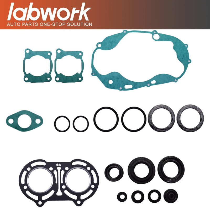labwork Engine Gasket Set with Oil Seals Kit Gasket Kits Replacement for Yamaha Banshee 350 YFZ350 1987-2006