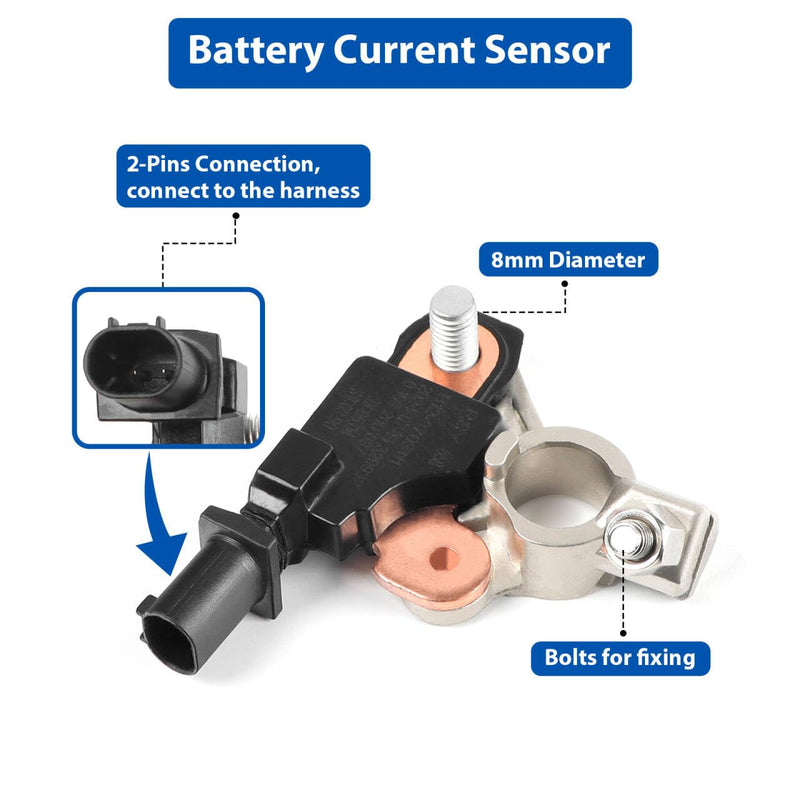 4692269AI Battery Current Sensor for 11-16 Chrysler 200 300/11-16 Jeep Wrangler Cherokee/13-17 Dodge Ram 1500 2500 3500 Charger Journey Challenger Viper/13-19 Fiat 500 Battery Sensor 4692269AI