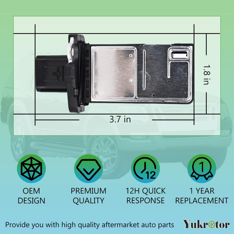 Mass Air Flow Sensor MAF Sensor 3L3A12B579BA Compatible with 2004-2010 Ford F-150 F-250 Super Duty E-150 E-250 Escape Expedition Explorer Mustang Lincoln Mercury Replaces OE# 3L3Z12B579BA