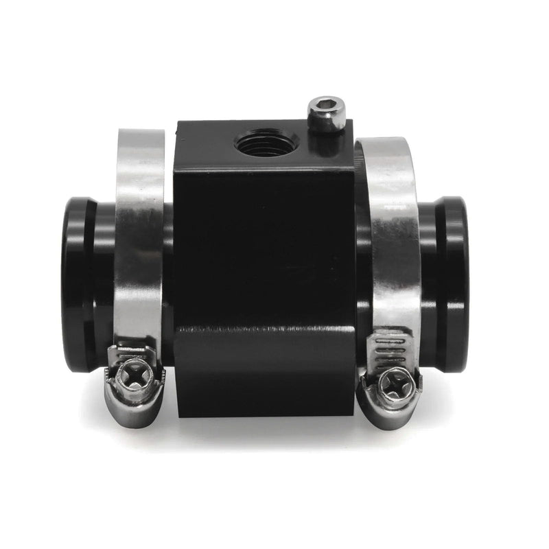 Temperature Gauge Radiator Sensor Adapter with Hose Clamps for Water Temp Joint Pipe (26mm) 26 mm