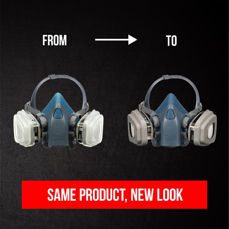 3M Professional Paint Respirator, Recommended For Spray Painting And Jobs With Solvents, Long Lasting Comfort, Medium, N95, 7512PA1-A