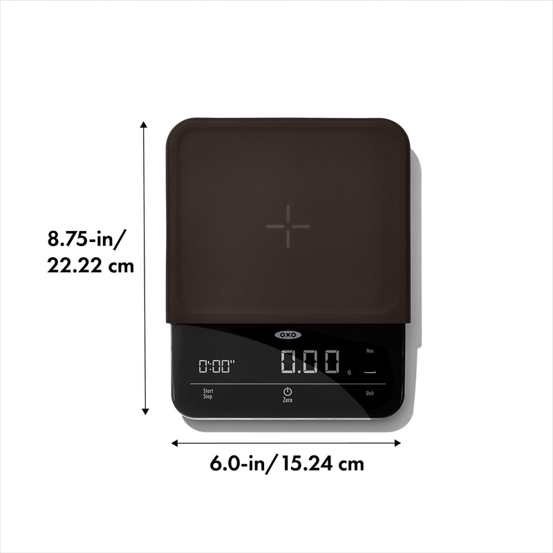 OXO Brew 6 Lb. Precision Coffee Scale with Timer, Black