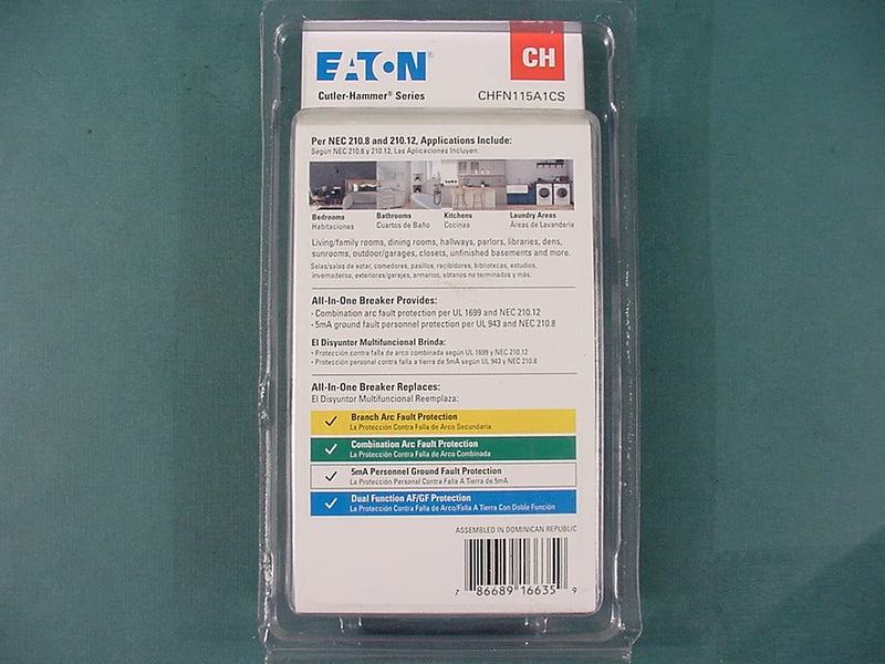 All-In-one Breaker 15 Amp single pole CHFN115A1CS