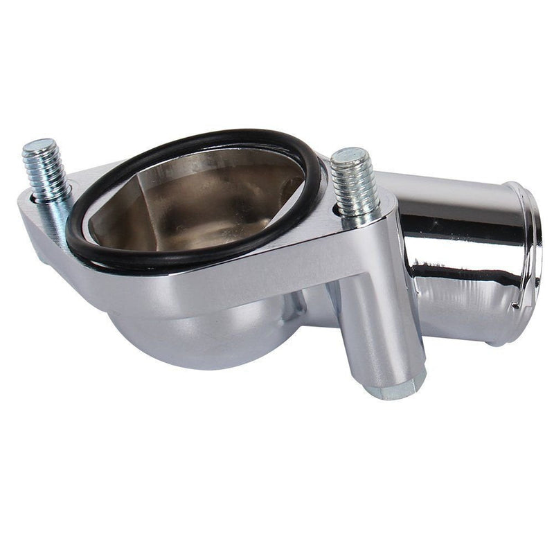 Carbole 21 Degree Chrome Water Neck Thermostat Housing Fit For Chevy V8 5.7L 350 454 Small Big Block
