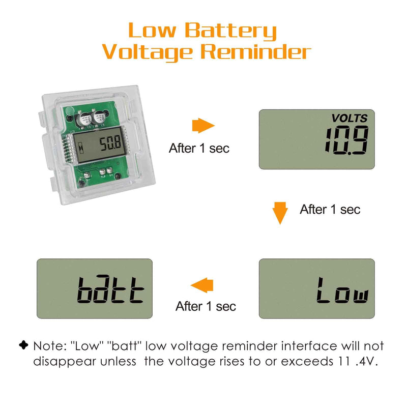 AC/DC Hour Meter Oil Pressure/Voltage Detect Meter Waterproof Transparent PC Closed Design Built-in Desiccant Moistureproof for Engine Lawn Mower Tractor Boat (Transparent)