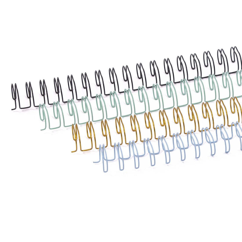 Craftelier - Set of 2 Double Ring Spiral Binders for Albums, Notebooks, Diaries or Calendars | Ideal for Scrapbooking and Other Crafting Projects | Ø 1.58 cm (5/8") - White Colour