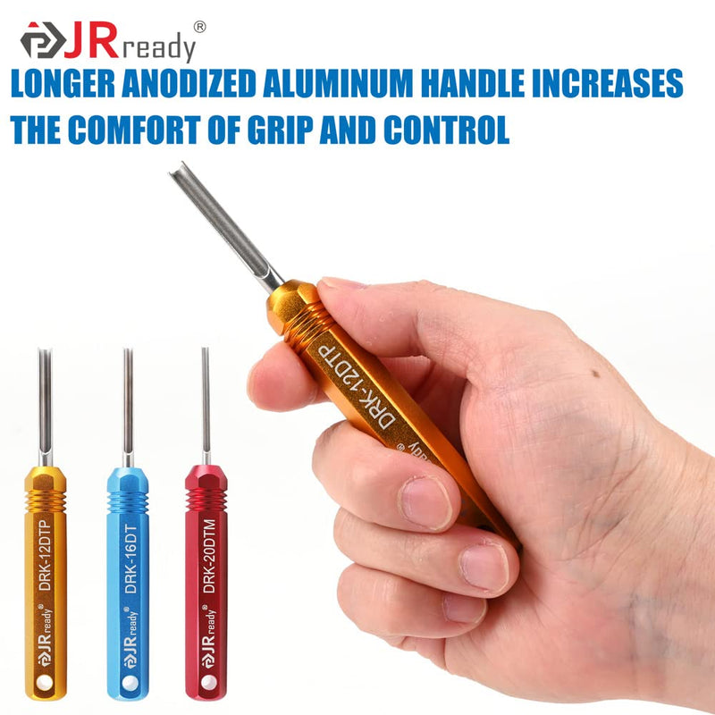JRready ST5231 Deutsch Pin Removal Tool DRK-20DTM DRK-16DT DRK-12DTP with DRK-RT1B, Connector Release Tool for Deutsch Solid Contacts