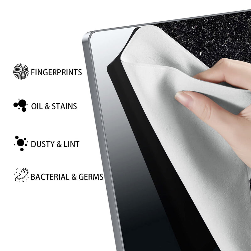 2 Pack Microfiber Cleaning Cloth Screen Keyboard for HP Pavilion/Envy/Probook/Elitebook/Zbook/OMEN/Chromebook/Victus, etc 15.6" 16"（Compatible HP with laptops with Numeric keypad）
