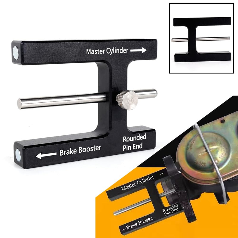 Brake Adjustment Tool Brake Booster Push Rod Adjustment Tool Master Cylinder Push Rod Length Gauge Suit for Most Brake Boosters with Adjustable Pins
