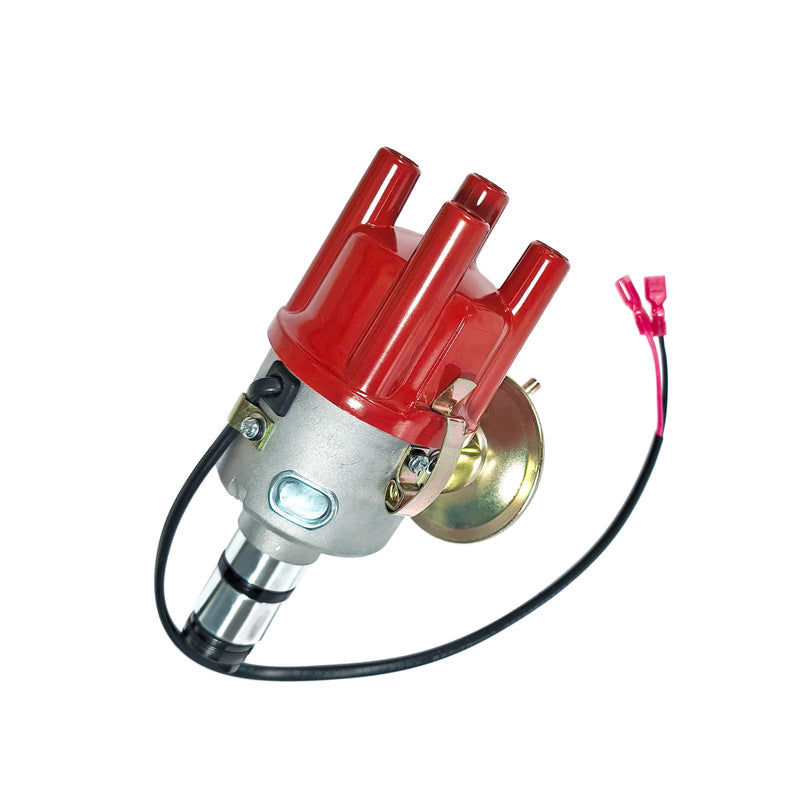 034 Vacuum Advance Electronic Distributor Red Fits for VW Bug Bus Ghia Beetle Fastback Karmann Transporter 0231170034EL, 0231170034