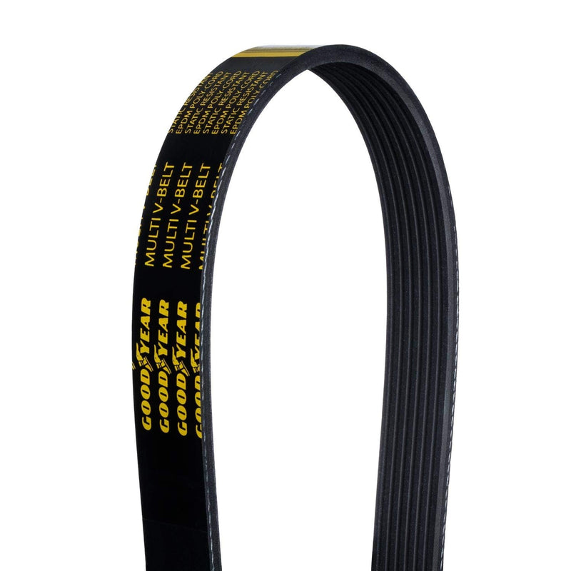 Goodyear Belts 1070410 Multi V-Serpentine Belt - 7 Ribs - Black - 41" - BMW 750iL (1994-2001), Infiniti QX60 (2014-2020), Nissan Altima (2014-2018), Nissan Pathfinder (2013-2019)
