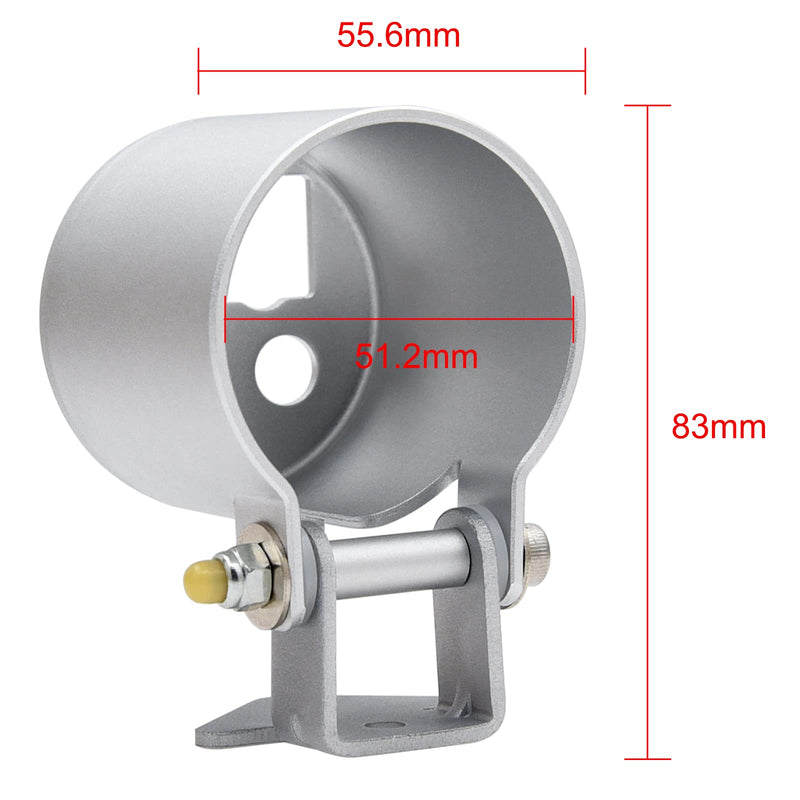 KAOLALI 2" 52mm in-Dash Tachometer/Speedometer Cup, Universal Gauge Cup Dashboard Pod Gauge Mounting Cup Holder 2" (52mm)