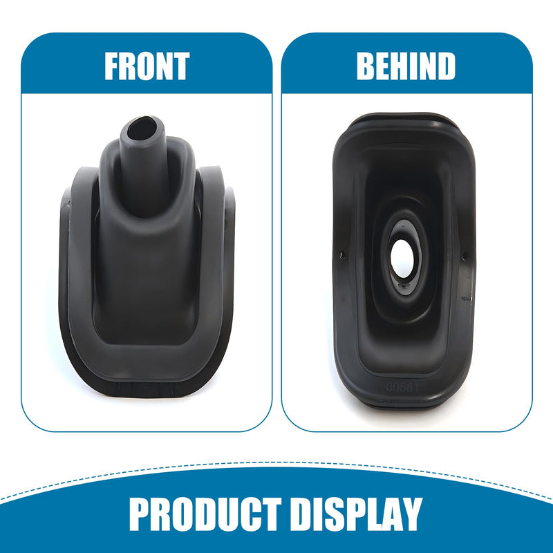 Car Manual Shifter Boot, Rubber Shifter Lever Handle Boot Seal, Shifter Boot Cover Replacement Accessories, OEM #26093753 47106 2609-3753, Compatible with Chevrolet Models (Black)