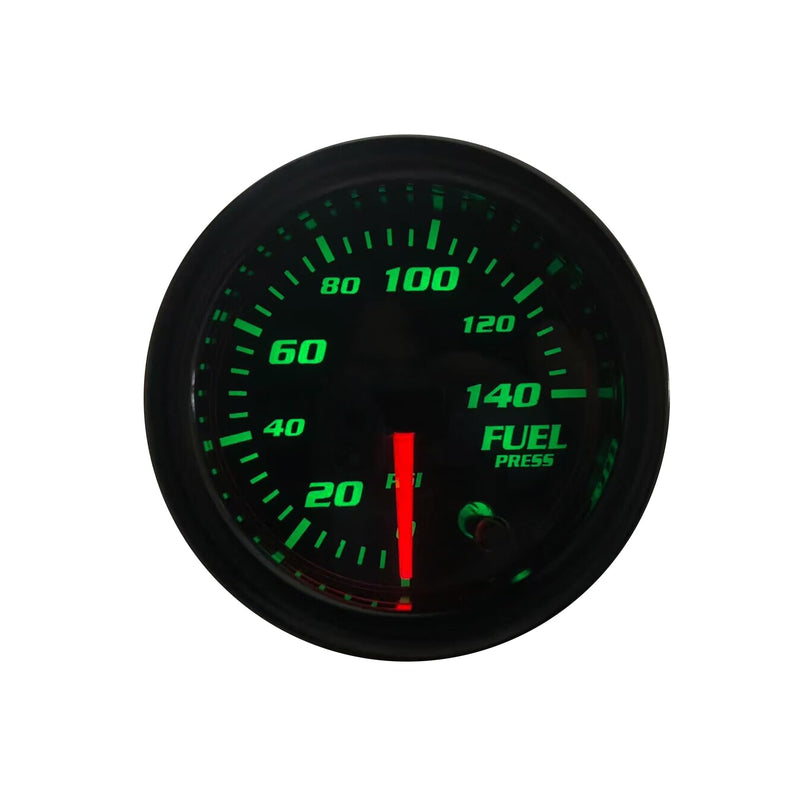 2-1/16" 52mm Fuel Press Gauge Tinted 7 Color 0-140 PSI Fuel Pressure Gauge Kit Includes Electronic Sensor