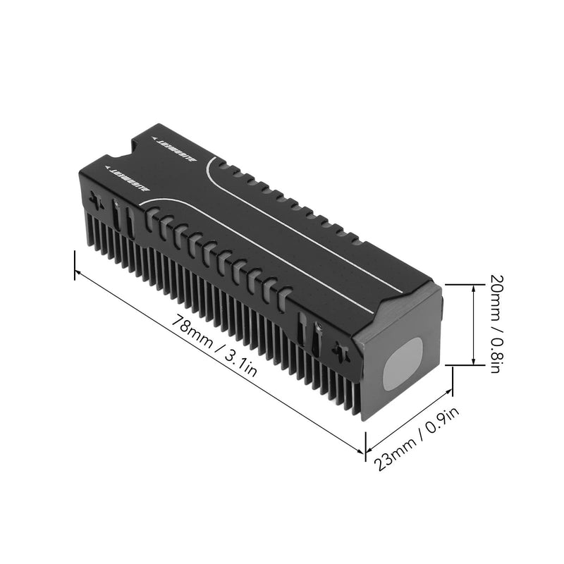 M.2 SSD Cooler with Thermal Pad for PC Office, 2280 M.2 SSD Heatsink with 38 Cooling Fins, Effective Heat Dissipation.