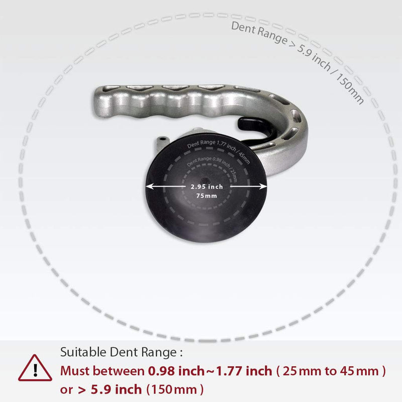 FIRSTINFO A1504A Powerful Suction Cup Aluminum Dent Puller-2.95 inch for Paintless Dent Removal 75mm