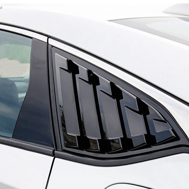 for Accord Glossy Black Window Scoops Louvers for Honda Accord Sedan 2018 2019 2020 2021 2022, 2pcs Glassy Black