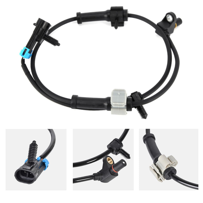 ABS Sensor Front Left Right Compatible for Chevy Silverado/Express/Suburban/Tahoe & GMC Sierra/Savana/Yukon XL & Cadillac Escalade 4.3L 4.8L 5.3L 5.7L 6.0L ABS Wheel Speed Sensor Replace#19181873 15112378