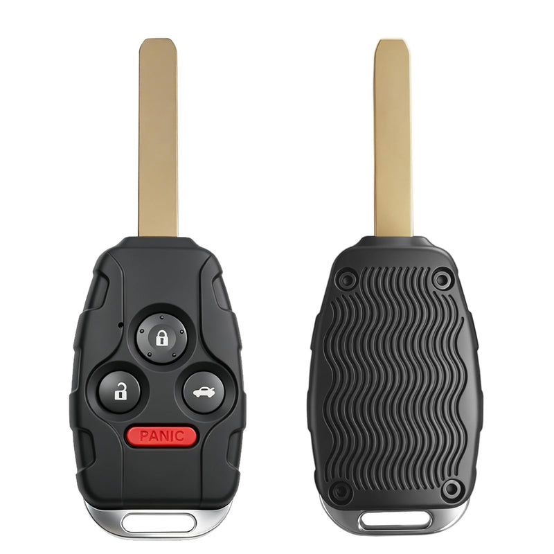 Key Fob Replacement for Honda Accord Sedan 2008-2012 - Pilot 2009-2015 | 304 SS Ring | Car Keyless Entry Remote Control | KR55WK49308 35118-TA0-A00,4 Btns With Chip
