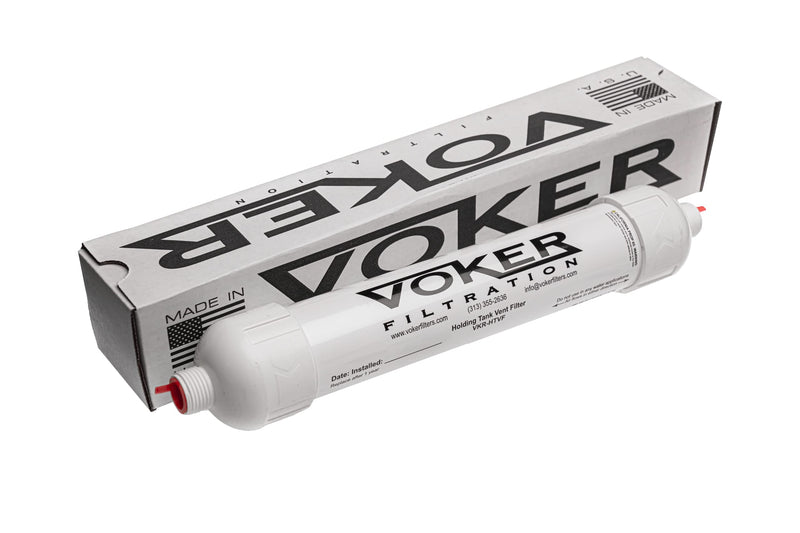 Voker Holding Tank Vent Filter (5/8") - Made In The USA - Direct Replacement for Sealand/Sanigard/Dometic OEM Filters (5/8")
