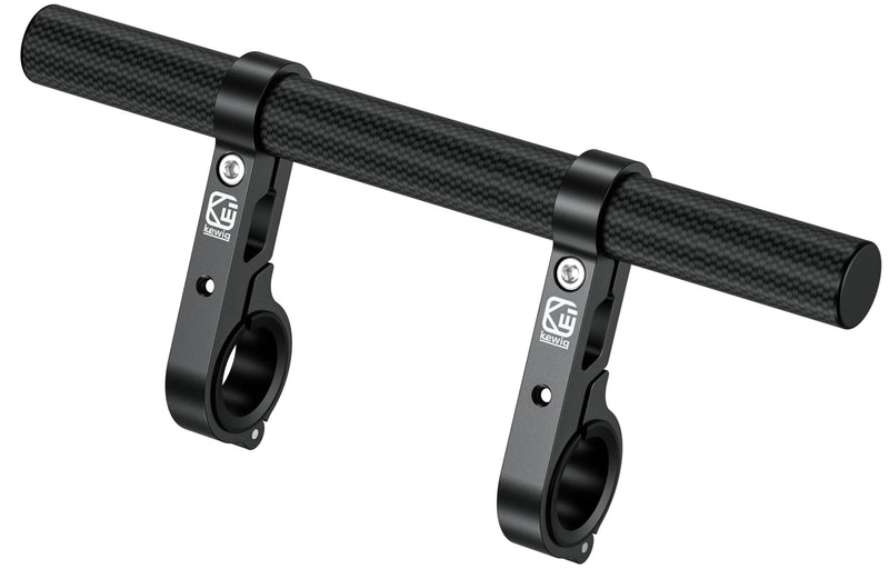 BRCOVAN Carbon Fiber Handlebar Extender Extensions with Aluminum Alloy Clamp Mounting Base Fit on 0.875'' / 1'' / 1.125'' / 1.26'' Handlebars Cross Bars for Bike Bicycle Motorcycle Scooter