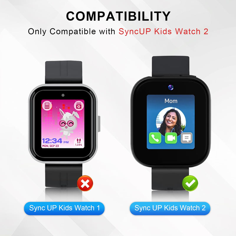 Foldable Magnetic Charging Dock Compatible for Sync UP Kids Watch 2 Charger | Portable & Safe Charger with 3.3 FT C Cable for TMobile Sync UP Kids Watch 2, Replacement Charging Stand(Not for SyncUP 1) White for Sync UP Watch 2