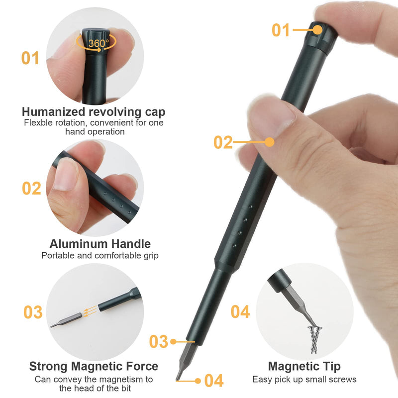 Precision Screwdriver Set, 46 in 1 Mini Screwdrivers, Screwdriver Bit Sets, Multifunction Precision Screwdriver Kit, Repair Tool Kit for Electronics, Computer, Eyeglass, Phone, Watch