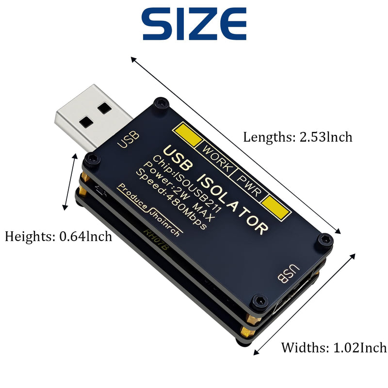 USB 2.0 480Mbps High Speed Isolator Supports 5000Vrms Signal Isolation and 1500V Voltage Isolation