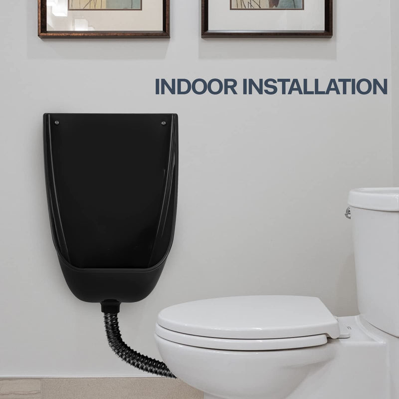 Düvkori® Plastic Urinals For Men,Black,Urinals For Men,Urinal,Male Urinal,Urinals,Outdoor Toilet,Mens Urinal,Urinal For Men,Waterless Urinal,Urine Diverter,Urinals For Men Bathroom,Urinals Large Black
