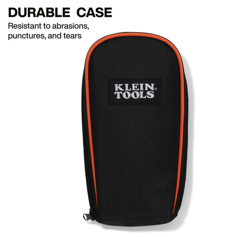 Klein Tools 80196 Digital Multimeter Kit with Case, Manual-Ranging 600V AC/DC Voltage Tester, Tests Batteries, Current, Resistance, Diodes, and Continuity, Protective Carrying Case Manual-Ranging w/Case