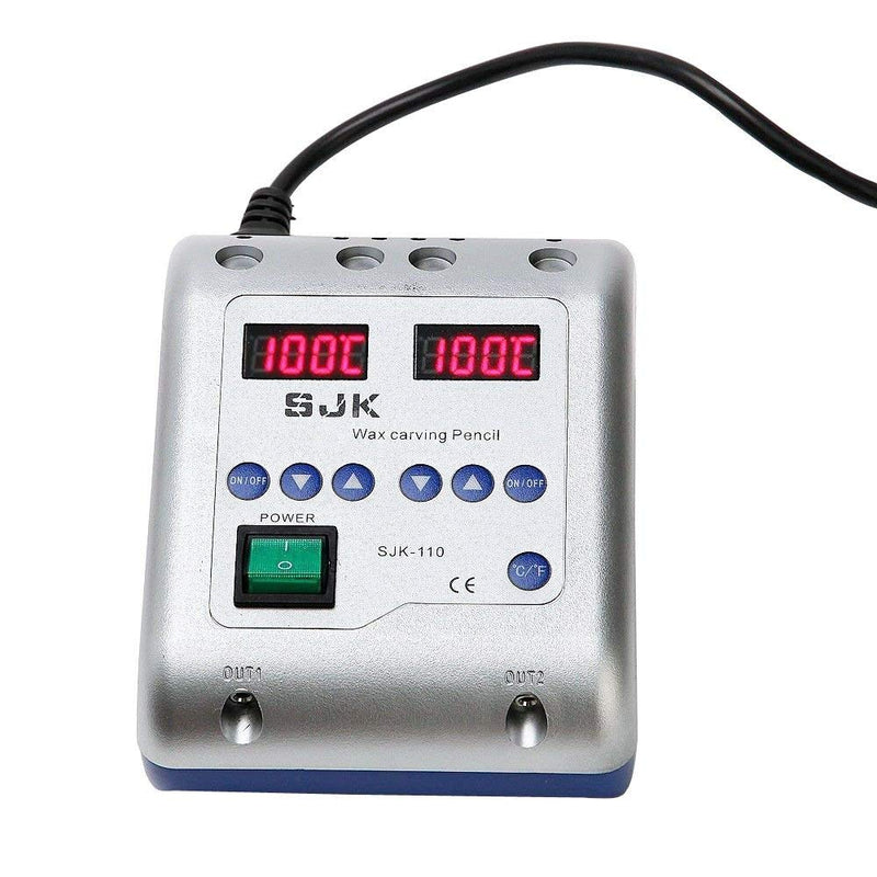 Dental Lab Electric Waxer Carving Knife Machine Double Pen and 6 Wax Tips