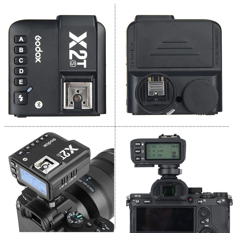 GODOX X2T-S TTL Trigger Flash 1/8000s HSS TTL Manual Function for Sony Cameras with Clean Cloth (X2T-S)