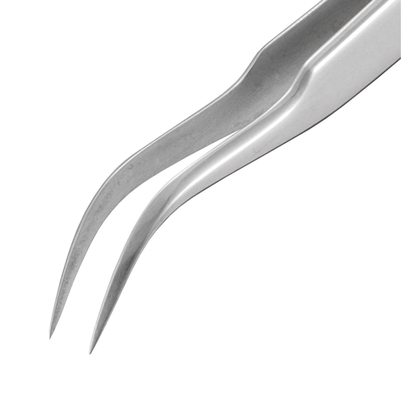 ENGINEER 120mm Titanium Curved Tip Tweezers (J) Made in Japan, Anti-magnetic, Rust-proof, Lightweight. PTN-03 Bent Type: 4.7 inches (120 mm)