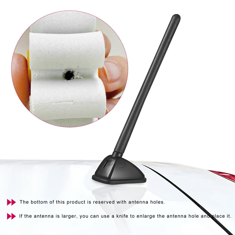 Daisy Car Antenna Topper, EVA Foam Daisy Antenna Decoration Rearview Mirror Dangler, Automotive Roof Toppers Lovely Flower Aerial Ball Cute Dashboard Accessory for Women Men (White) White
