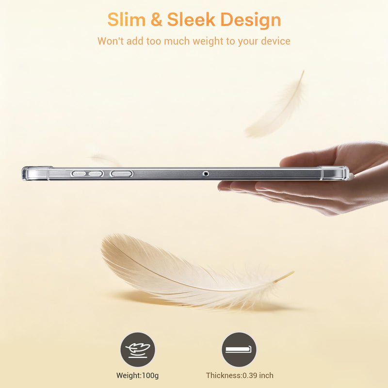 CoBak Clear Case for Samsung Galaxy Tab A11+ 2025,Slim Soft Cover | Precision Fit, Crystal Clear Soft TPU, Shockproof & Lightweight, Anti-Yellowing, Precise Cutouts, Everyday Protection clear-Galaxy Tab A11+ 11 inch