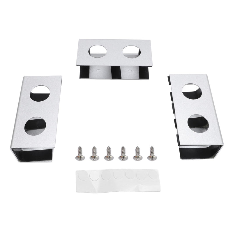 Under Desk Laptop Mount, Aluminum Alloy Metal Under Desk Shelf Device Holder, Anti Scratch Silicone Pad Mount with Metal Construction, Ideal for Laptop, TV Box, Game Console & (#12) #12