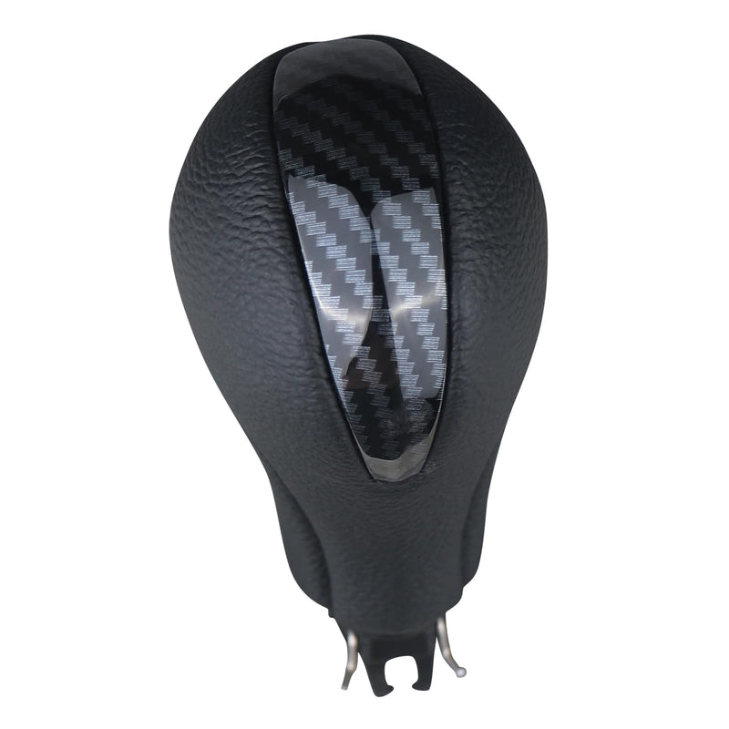 APPERFiT Gear Shift Knob for Automatic Transmission Gear Shifter 34910-JK03A 34910-1LA6C Compatible with Infiniti EX35 FX35 FX50 G25 G35 G37 Q60 QX50 QX56 QX70 Black & Carbon Fiber