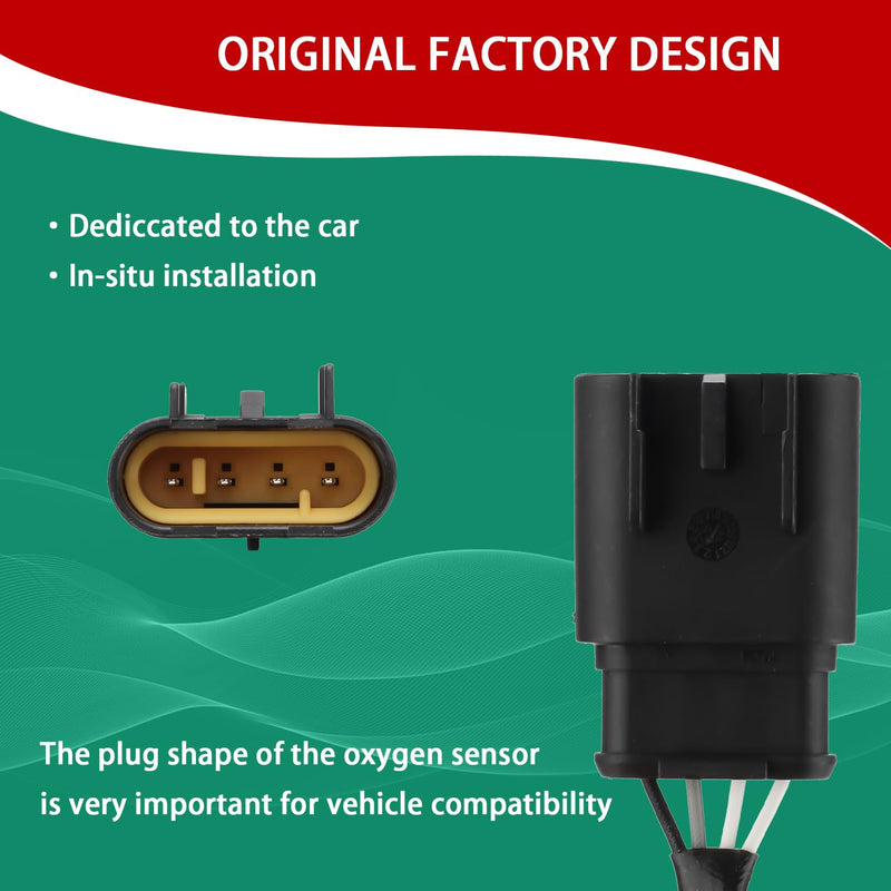 O2 Oxygen Sensor Heated Air Fuel Ratio Compatible with Fiat 500 2012-2019 Alfa Romeo Giulia 2017-2020 Stelvio 2018-2020 1.4L 2.0L Replace# 234-4483 1 PCS